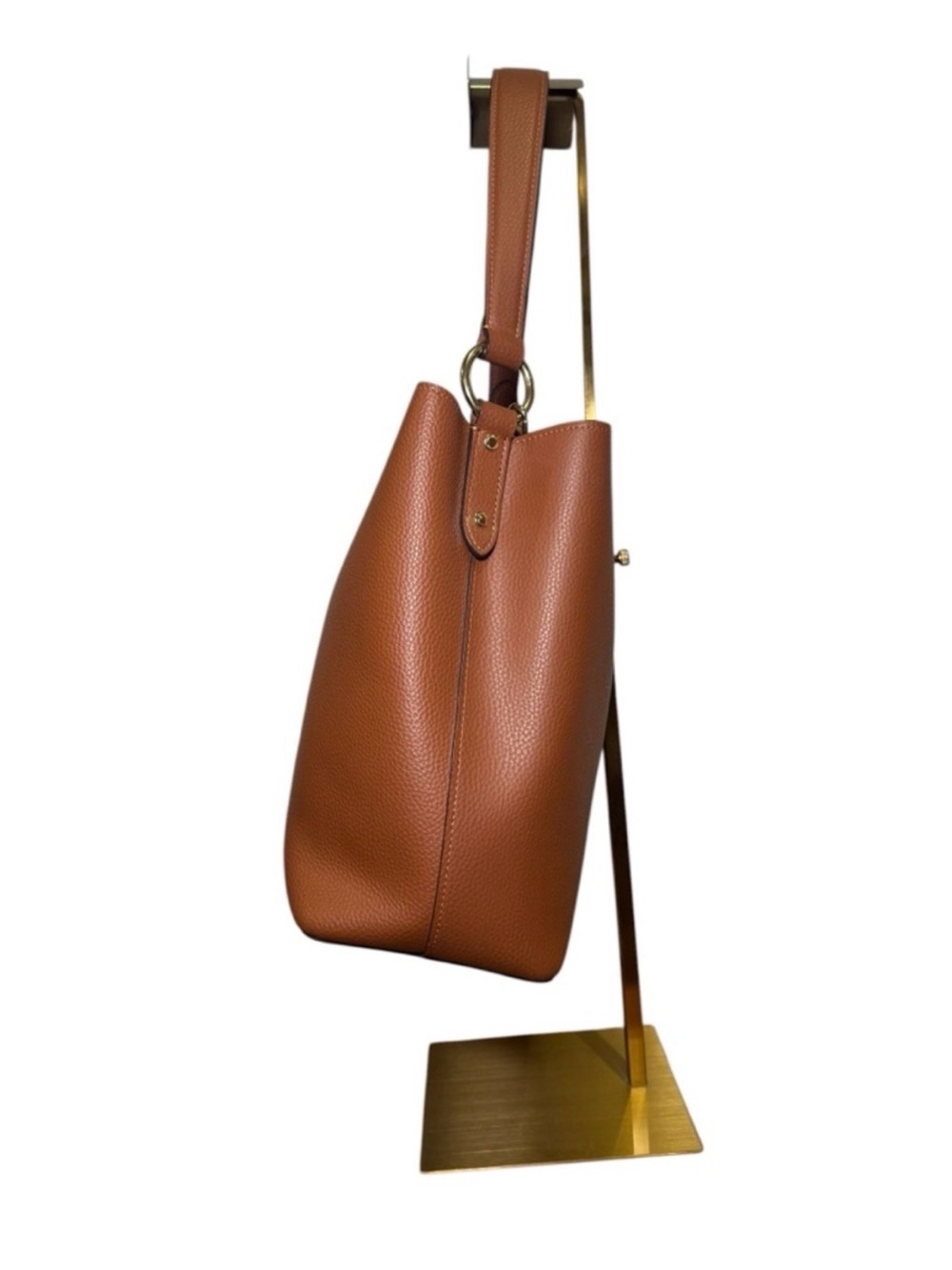 Coach Town Bucket Bag in Saddle Tan (91122) with Crossbody Strap Neutral Color - Picture 4 of 14